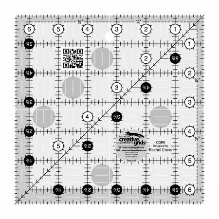 Creative Grids Ruler 6-1/2in Square